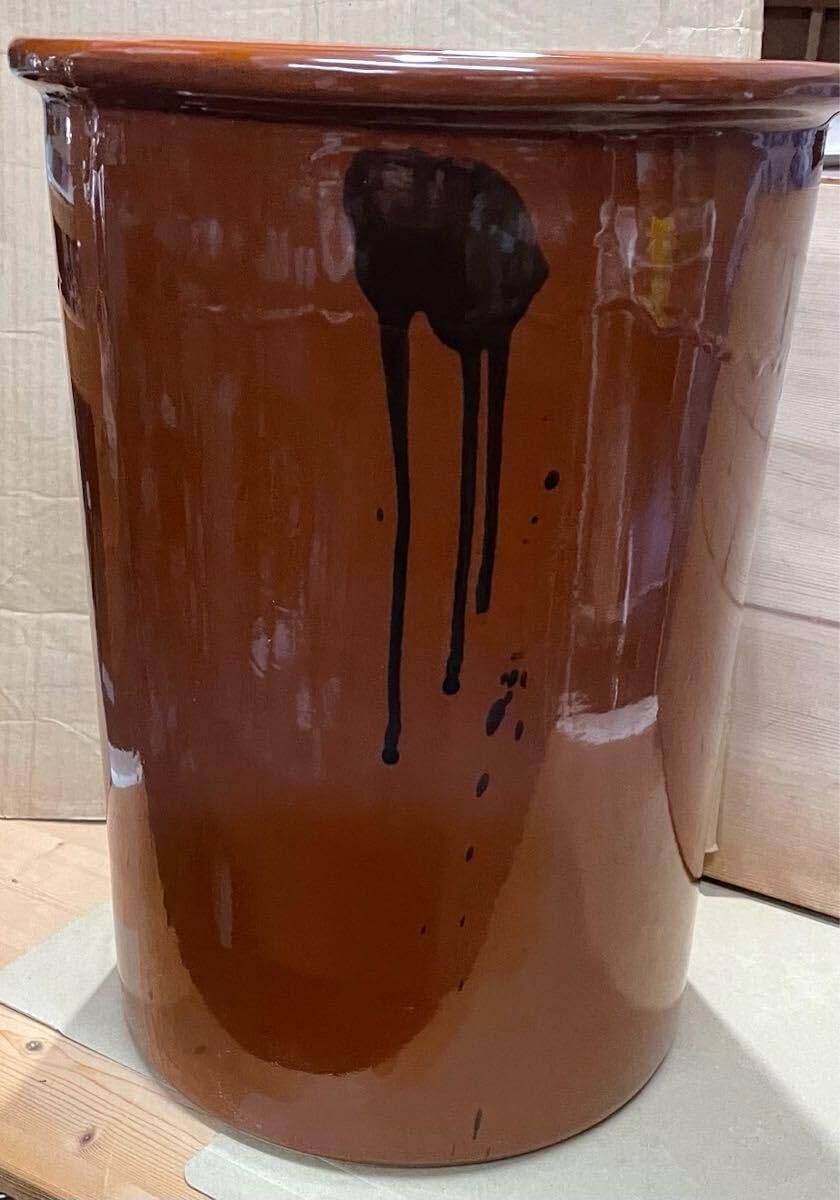 ポップな 備前焼 小西陶古造 窯変細工浮彫 蓮の実に蛙/蟹宝瓶共箱